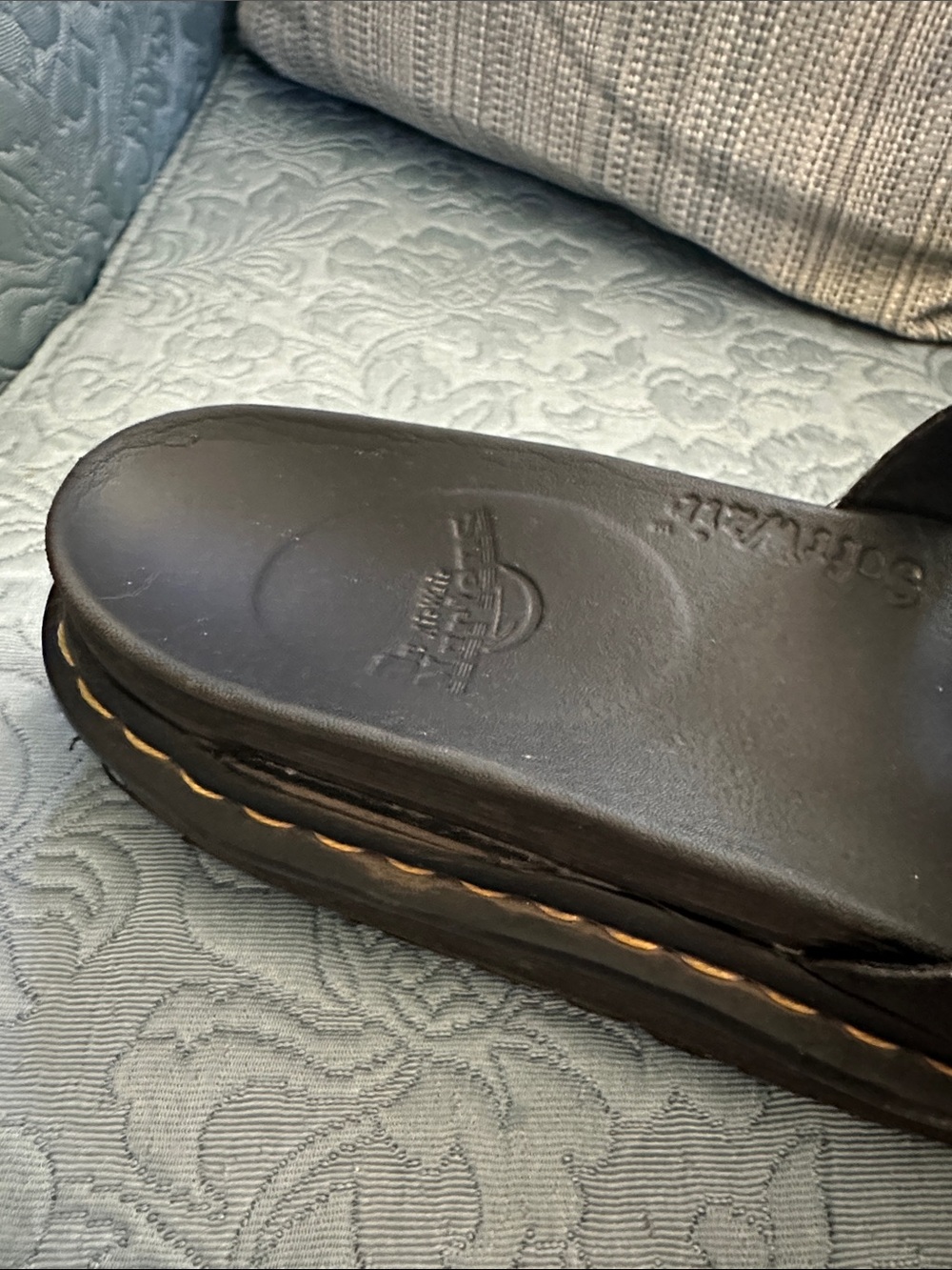Women’s Black Platform Slide Sandals - Picture 2 of 5